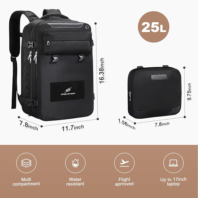 Maelstrom Travel Backpack for Women Men, 25L Laptop Backpack Fits 15.6-Inch - Image 4
