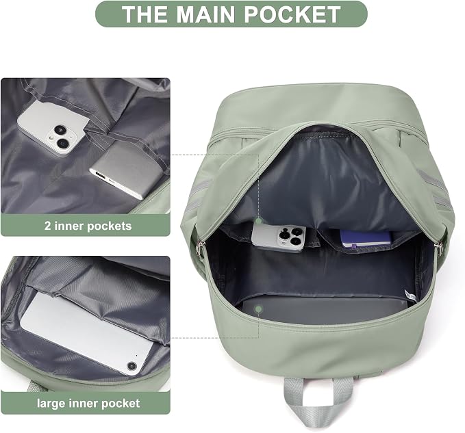coofay Gym Backpack For Women Waterproof Backpack - Image 3
