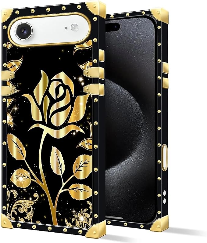 for iPhone 17 Air Case Luxury Golden Decoration - Image 2