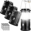 Etekcity Camping Lanterns for Power Outages 4 Pack, Flashlight for Camping by Etekcity
