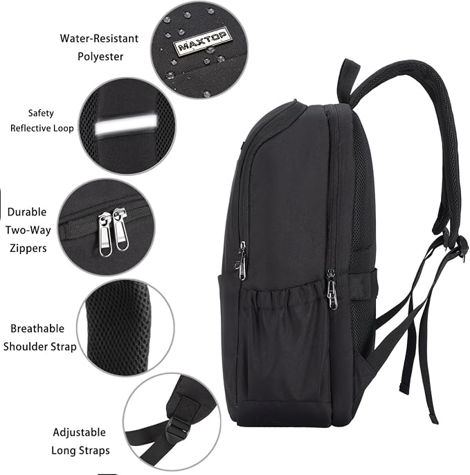 MAXTOP Laptop Backpack Bookbag Backpack Business Anti-theft Backpacks Work - Image 4