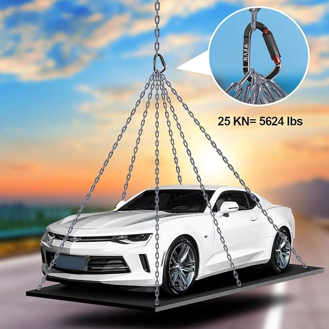 FVW Auto Locking Rock Climbing Carabiner Clips, Professional 25KN Heavy Duty - Image 4