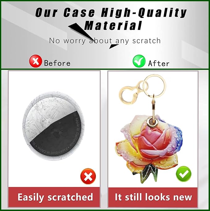 Leather Keychain Holder Case Compatible - Image 4