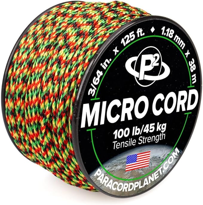 Paracord Planet Micro Paracord – Thin Braided Cord by ParacordPlanet