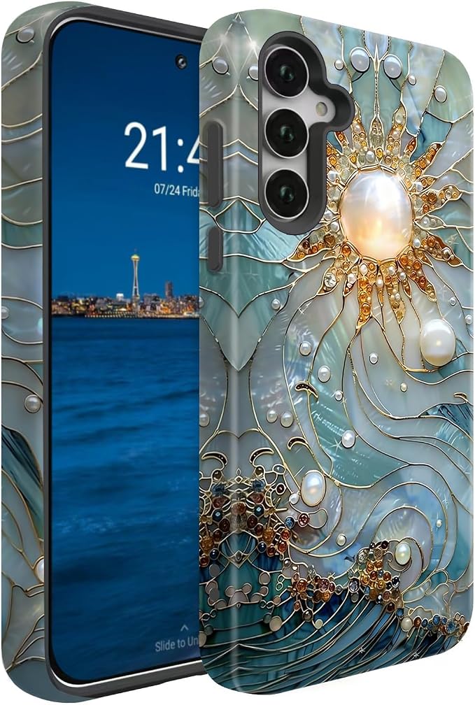 Compatible for Samsung Galaxy A36 5G Case, Dual Layer Heavy Duty 2 in 1 by BSMOSPER