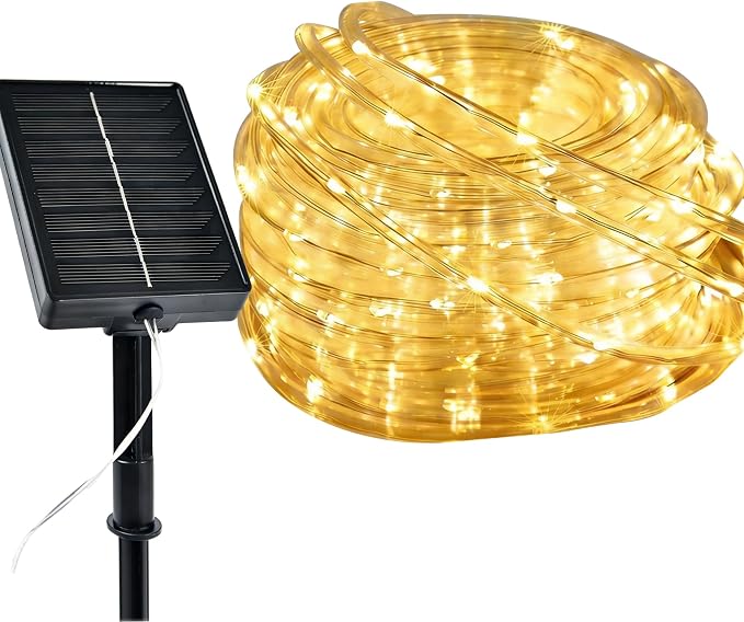 MERRIMAX M Solar Rope Lights Outdoor, 72FT 200LED Solar String Lights by MERRIMAX+M