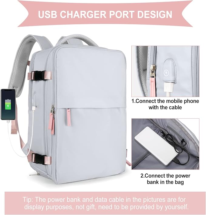 coowoz Travel Backpack For Women Men Airline Approved, Carry On Backpack - Image 3