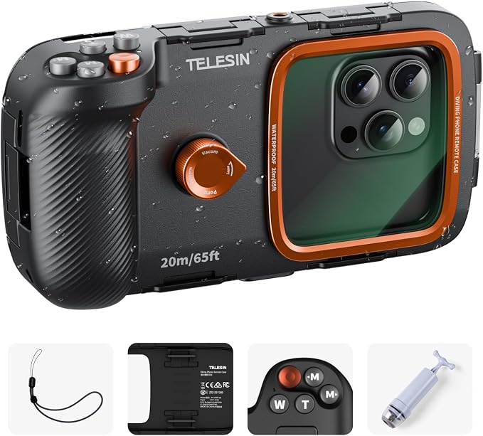 TELESIN Universal Underwater Phone Case by telesin