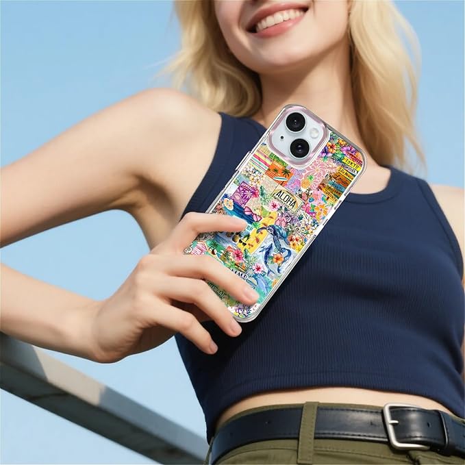Case for iPhone 15, Hawaii Aloha Cover Coastal Beach Collage Phone Case - Image 6