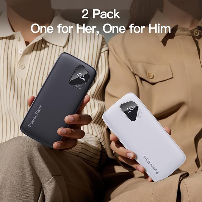 2026 2-Pack 12800mAh Portable Charger - Image 6