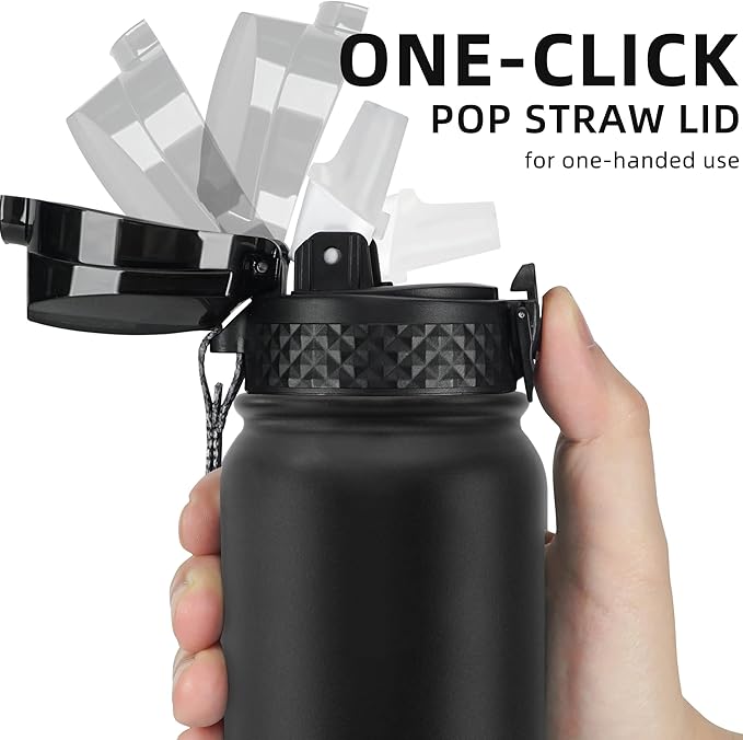 Fanhaw 20 oz Insulated Stainless Steel Water Bottle - Image 2