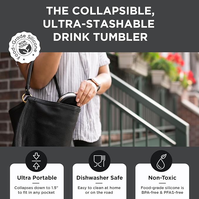 HYDAWAY 16oz Collapsible cup - Image 3