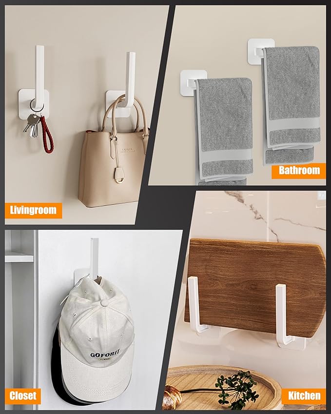 Hat Rack for Hat Storage, Strong Adhesive Hat Hooks for Wall Organizer for - Image 4