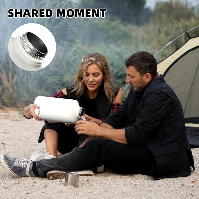 1 Gallon Water Bottle Insulated, BPA Free&Leak Proof, 128oz Stainless Steel - Image 9