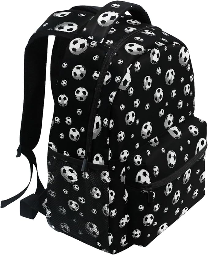 Wamika Football Ice Fire Boy Backpack Soccer Ball Sports School Backpack Kids - Image 5