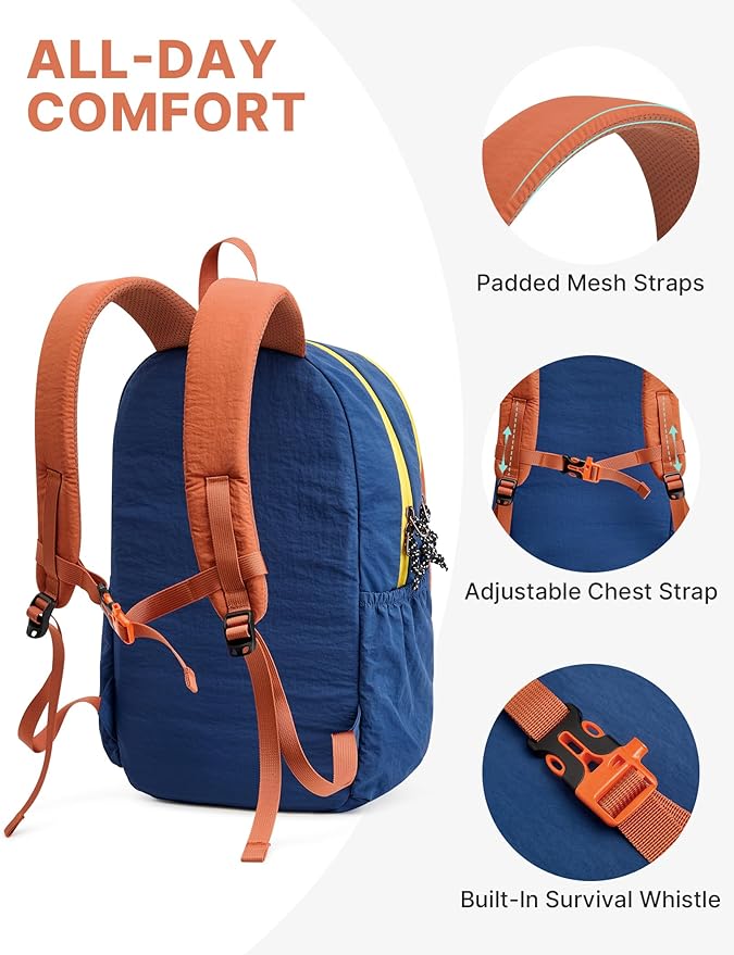 G4Free 15L Hiking Backpack Lightweight Small Travel Backpack Casual Daypack - Image 4