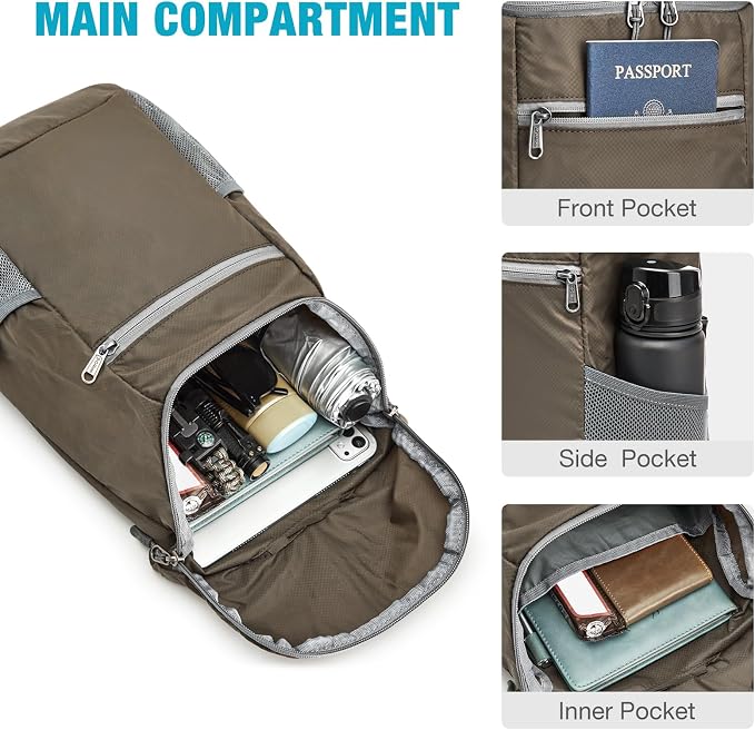G4Free Lightweight Packable Hiking Backpack - Image 5