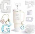 6PCS White Stanley Cup Accessories Set Fit by MOTEERLLU