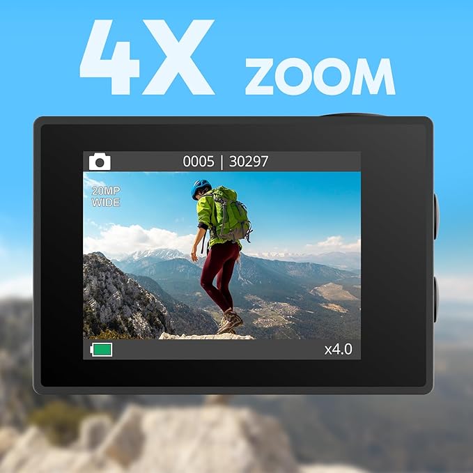 AKASO EK7000 4K30FPS 20MP WiFi Action Camera - Image 7