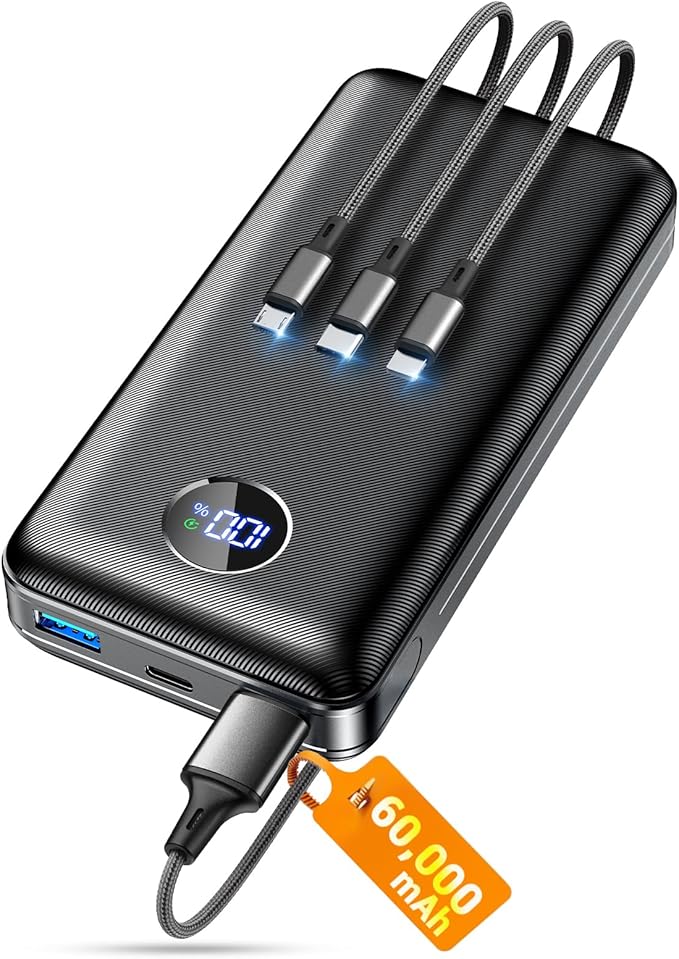 Portable Charger Power Bank, 60000mAh Battery Pack by Unknown