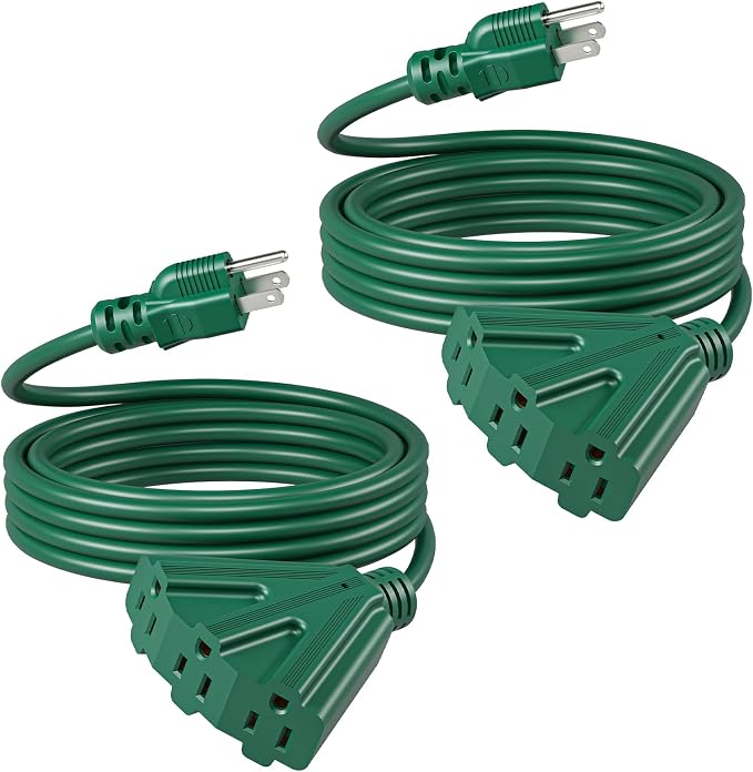 DEWENWILS 15 FT Outdoor Extension Cord, Weatherproof 16/3 SJTW Power Cable by DEWENWILS