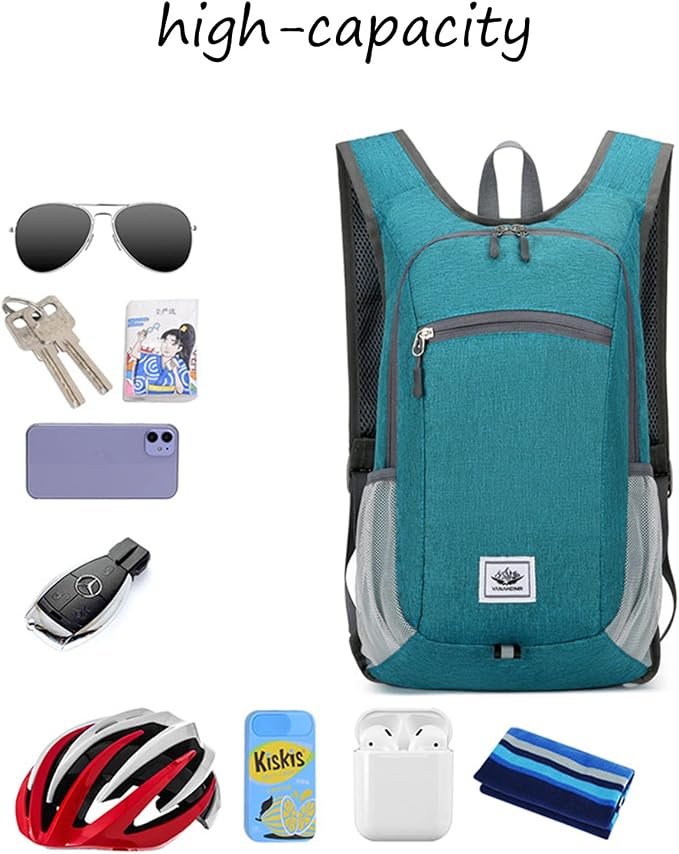 DOJUNS Hiking Backpack 15L Small Travel Backpack Lightweight Foldable Daypack - Image 7