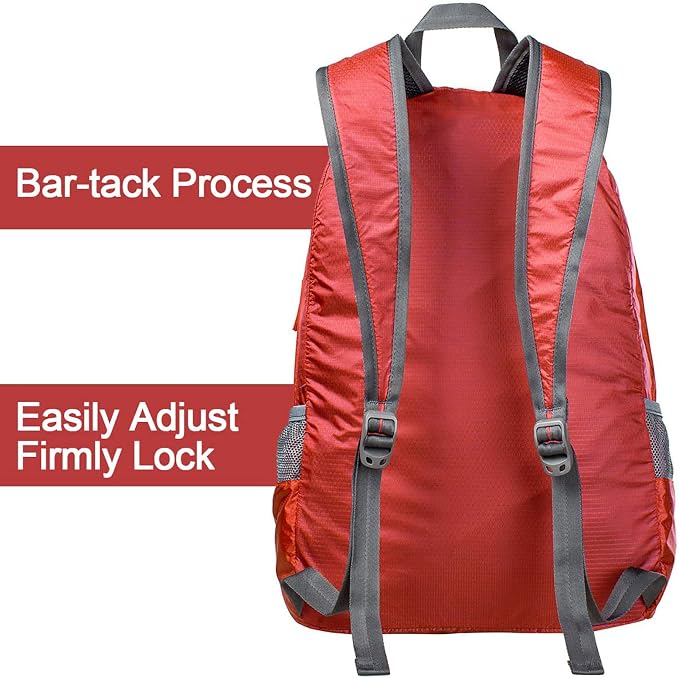 G4Free 20L Lightweight Packable Backpack Travel Hiking Daypack Foldable Backpack - Image 6