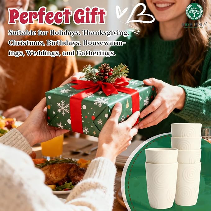 Homienly Plastic Cups Alternative 12oz - Image 7