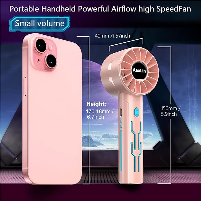 AaoLin 2pcs Portable Handheld Turbo Fan - Image 5