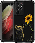 for Samsung Galaxy S21 Ultra Case, Pig Sunflower Yellow Sunshine Pattern by FKBRCL4U