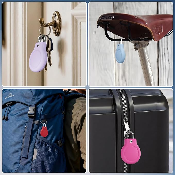 for AirTag Holder with 304 U-Shaped Lock, 4 Pack IPX8 Waterproof PC Hard Case - Image 7