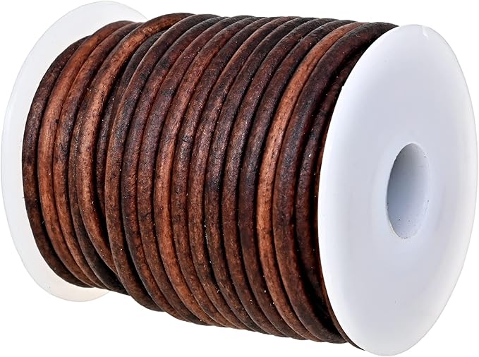 GENIQUE Real/Genuine Round Leather Cord by GENIQUE