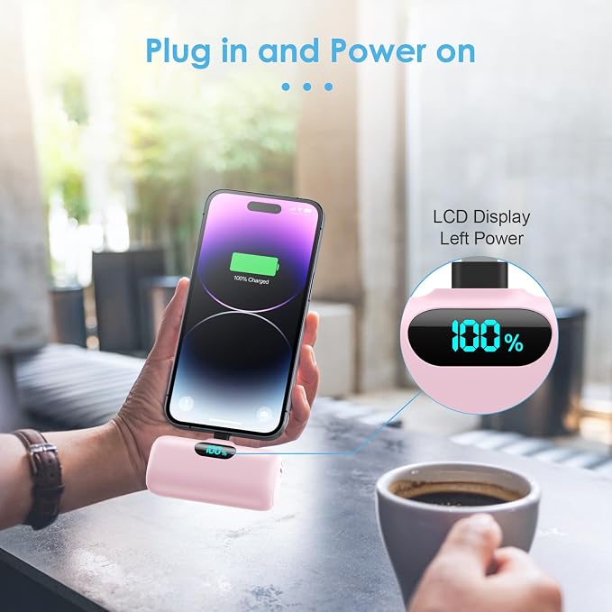 Mini Portable Charger USB C Power Bank, Upgraded 5000mAh PD Fast Charging - Image 7