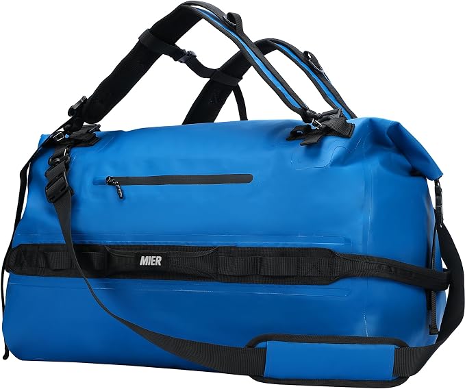 MIER Waterproof Duffel Bag Motorcycle Dry Bag Backpack Large Roll-Top Heavy by MIER