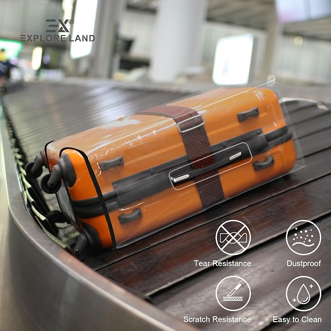 Explore Land Clear Luggage Cover Tough Protector Fits - Image 6