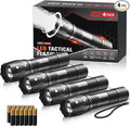 RECHOO 4Pack LED Flashlight, Bright Small Flashlights High Lumens by RECHOO