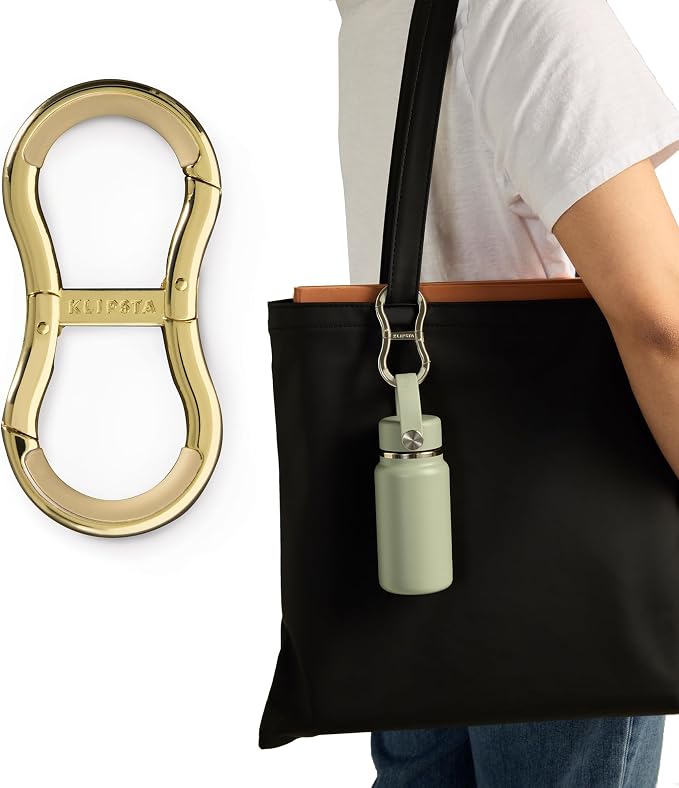 LINK Connector Clip. Women’s Keychain Clip, Fashion Carabiner by KLIPSTA
