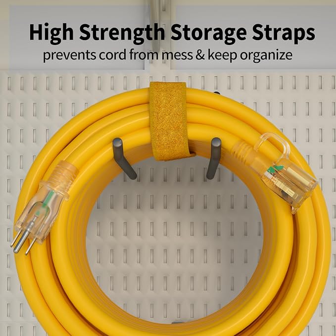 POWGRN 10 ft 12/3 Outdoor Extension Cord Waterproof Heavy Duty - Image 4