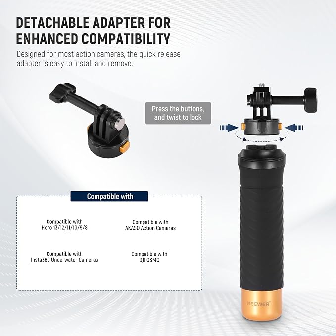 Neewer Floating Hand Grip for Action Camera - Image 4