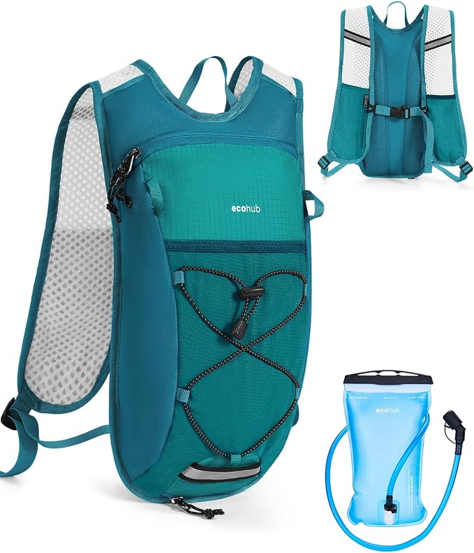 ECOHUB Hydration Backpack with 2L Water Bladder, Lightweight Running Hydration by ECOHUB