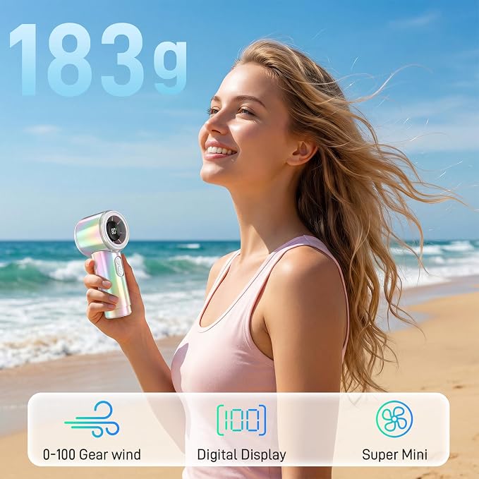 Portable Handheld Turbo Fan, 15000RPM High Speed, Personal Pocket Fan - Image 4