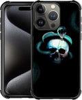 for iPhone 16 Pro Case, Skeleton Winding Snake Pattern Graphic Design Girl Boy by FKBRCL4U