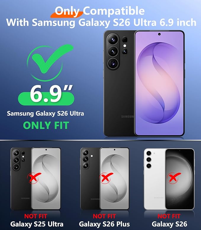 Temdan Designed for Samsung Galaxy S26 Ultra Case Waterproof, Built-in Lens & - Image 8