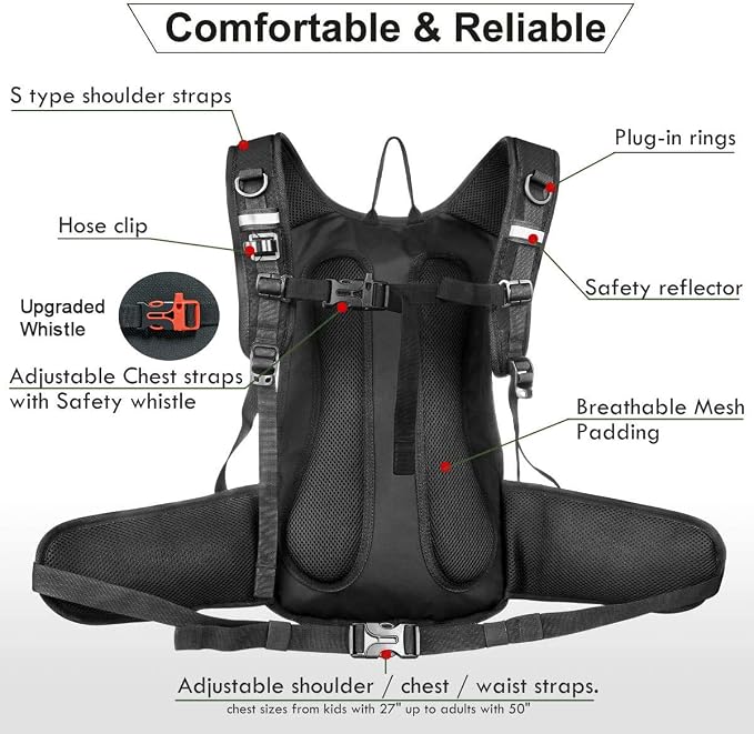 Mothybot Hydration Pack, Insulated Hydration Backpack - Image 4