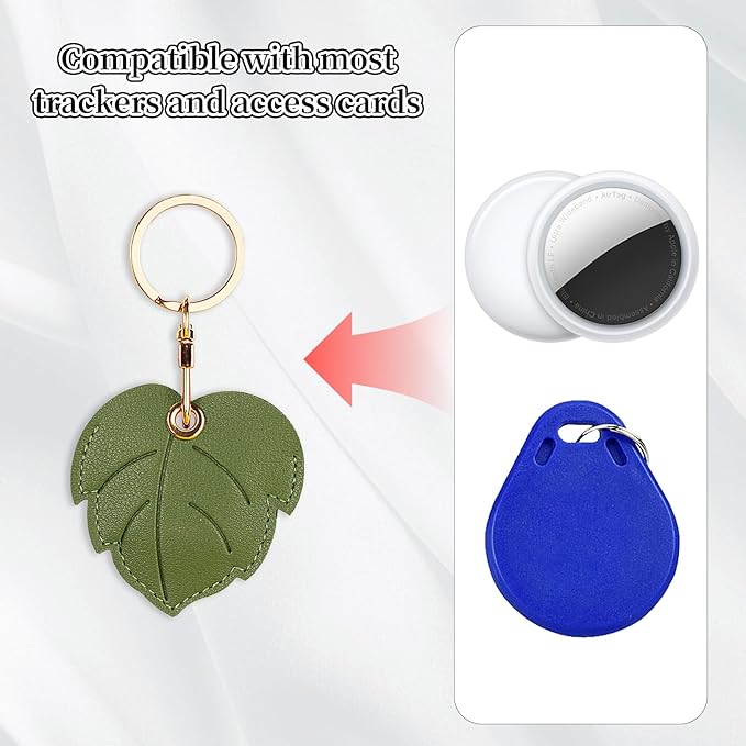Leather Keychain Case Holder Compatible - Image 4