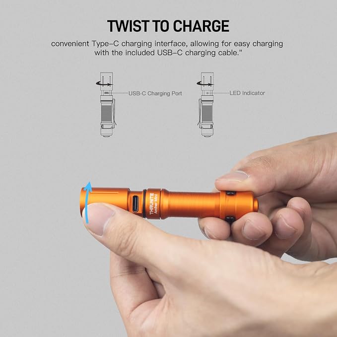 ThruNite Archer Mini Pocket EDC Pen Flashlight, USB-C Rechargeable Mini LED - Image 9