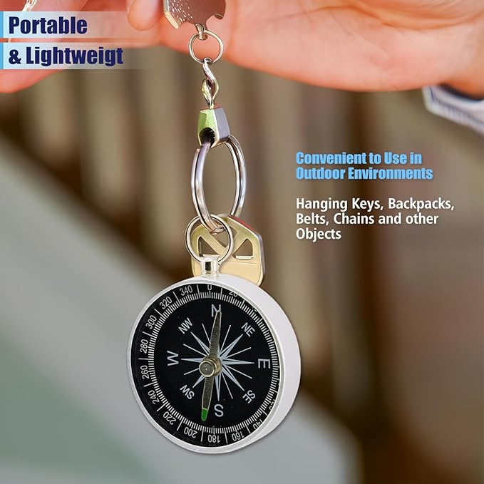 Pocket Compass, 2 Pieces Mini Compass - Image 5