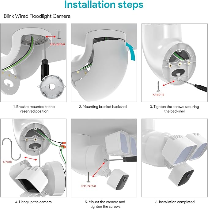 Eave Mount for Ring Floodlight Cam Wired Pro & / Plus, Ring Smart Lighting - Image 8