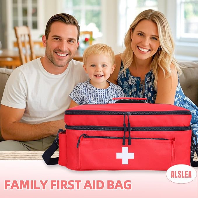 ALSLEA First Aid Bag Empty Large Medical Bag - Image 7
