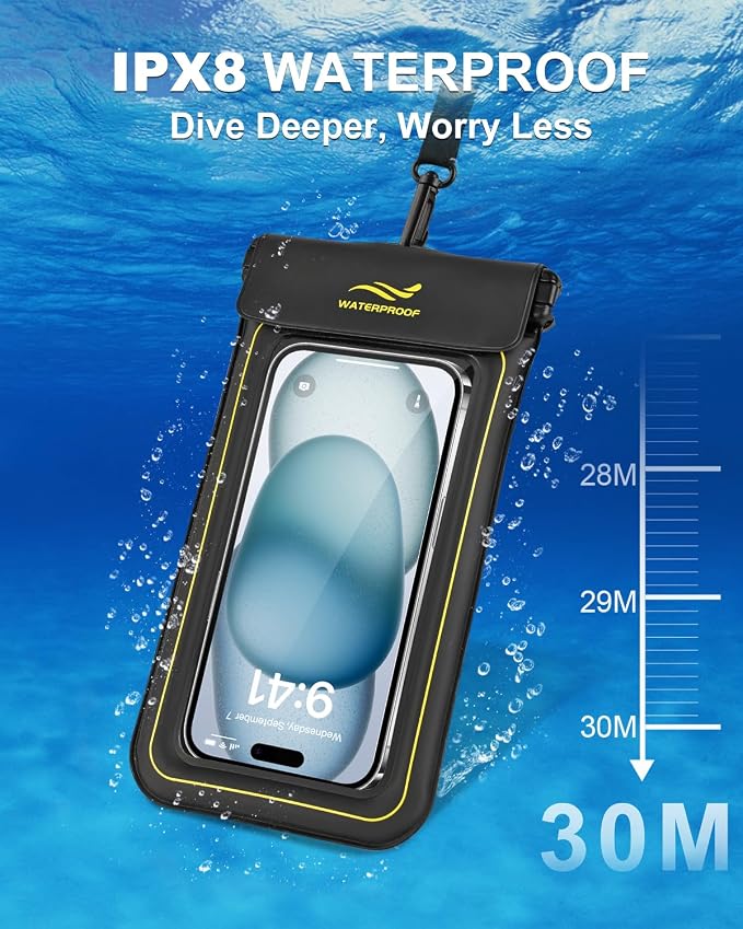 2-in-1 Waterproof Phone Pouch & Phone Armband Floating, Underwater Water Proof - Image 3
